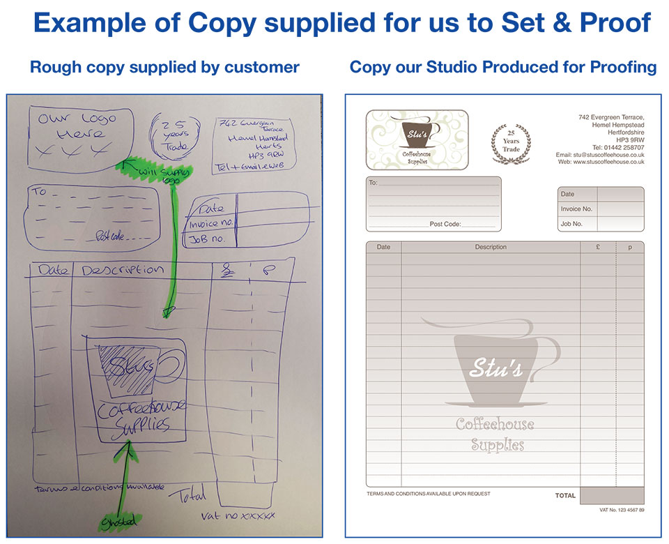 Custom design from sketch to proof