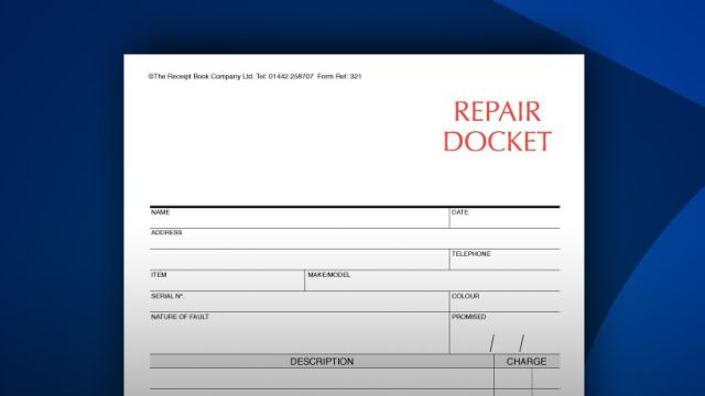 Repair Docket Books